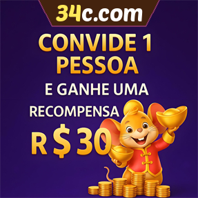 34c.com Indique amigos para receber um bônus